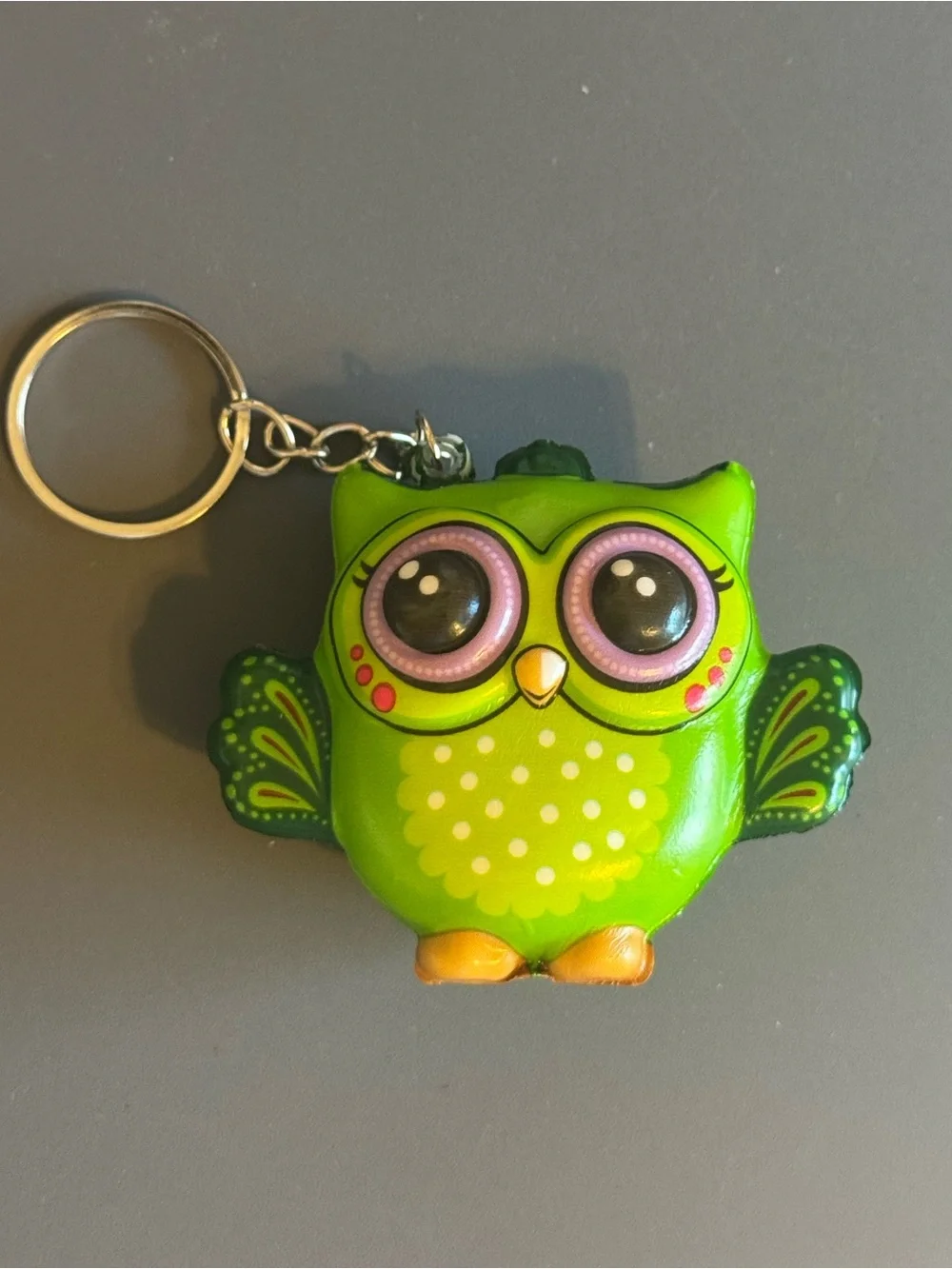Brand New Cute Green Owl Squishy Keychain TikTok Viral
